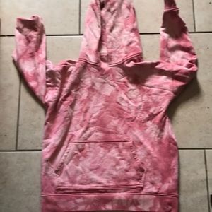 Red tye-dye hoodie from gap